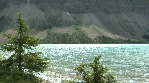 Lake turquoise pine tree Stock Footage 193068