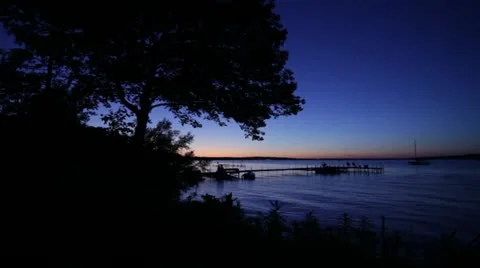 Lake at twilight 스톡 동영상 10805260