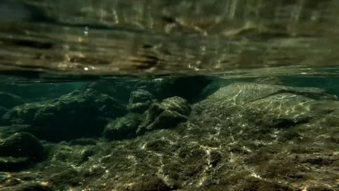 Lake underwater wave Video stock 274034775