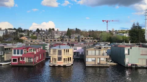 Lake Union Properties Video stock 231350704