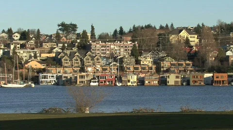 Lake Union Seattle Stock Footage 691534