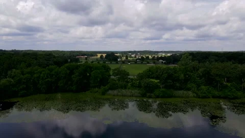 Lake view from above 스톡 동영상 134967501