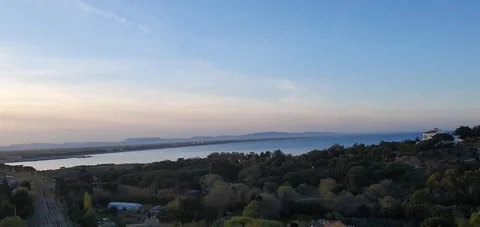 LAKE VIEW FROM CAR Stock Footage 239048153