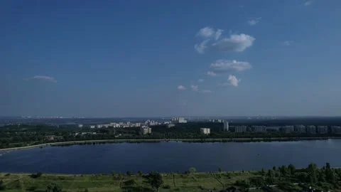 Lake view from drone Vídeos de archivo 158289398