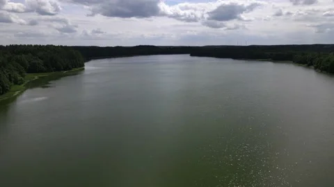 Lake view from the drone Stock Footage 221232134