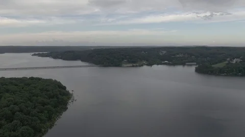 Lake view heading home Stock Footage 111481884