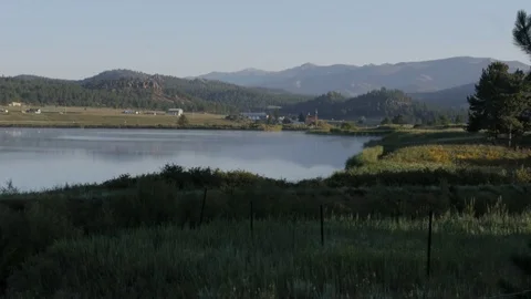 Lake View of Lake George in CO with Mountains Stock Footage 85220152