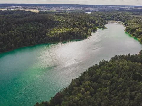 Lake view from top Stock-Fotos