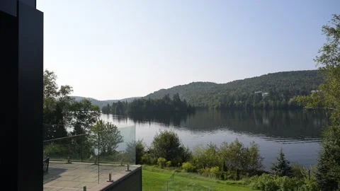 Lake view from the window Stock Footage 297794690