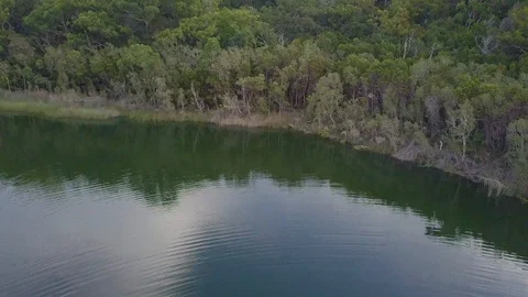 Lake Wabby, Fraser Island Qld Australia Stock Footage