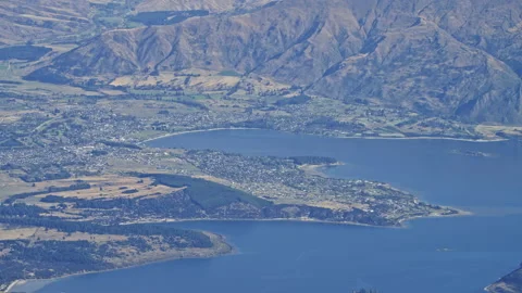Lake Wanaka aerial Stock Footage 155484953