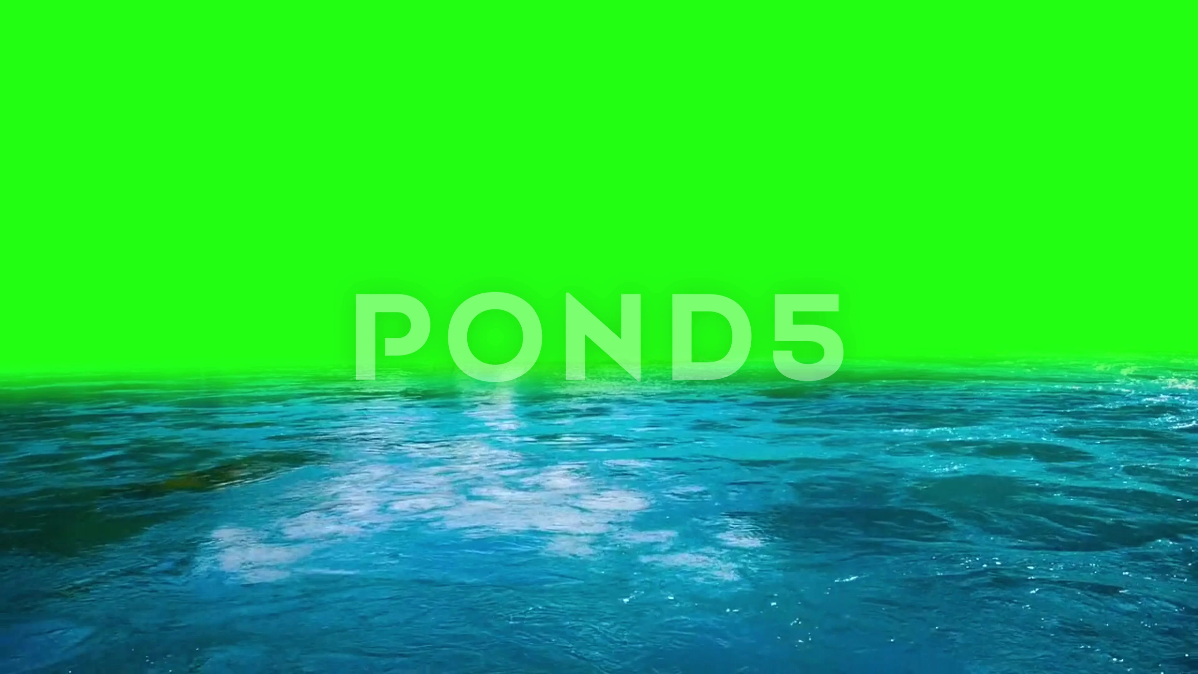 Sea/Ocean water animated Green Screen #3