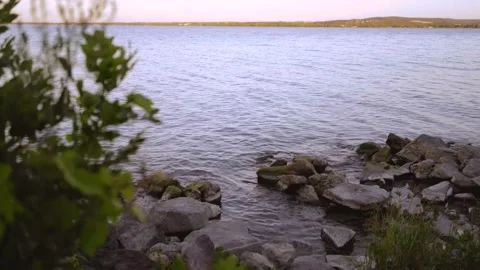 Lake water at Sunset Stock-Footage 201368836