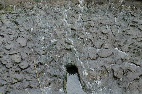 Lake waterfall drain Stock Photos