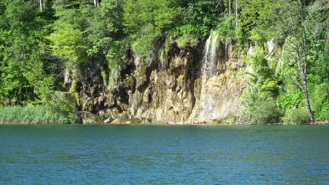 Lake Waterfall Stock Footage 78768313