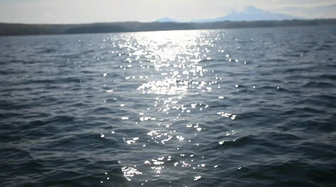 Lake, wave, boat Stockbeeldmateriaal 588313