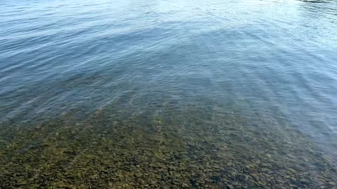 Lake waves at the shore time lapse Stock Footage 280204468