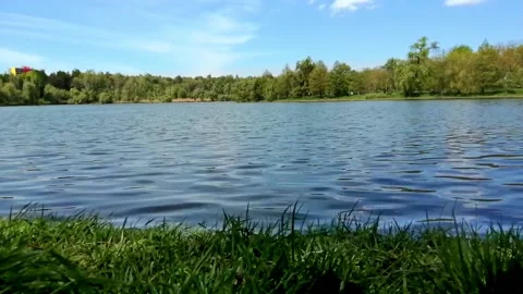 Lake in the wind Stock Footage 153423033