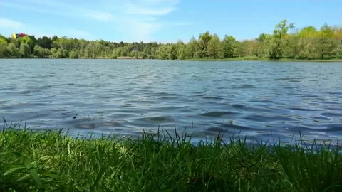 Lake in the wind Stock Footage 153424052