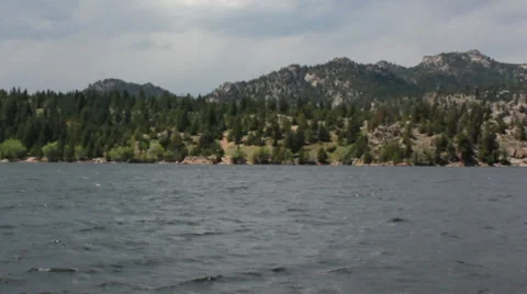 Lake on a windy Day 2 Stock Footage 31992455