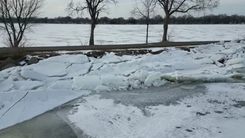 Lake Winnebago Ice Video stock 233477874
