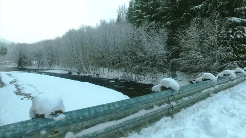 Lake in winter. Cold Lake. Stock Footage 72167440