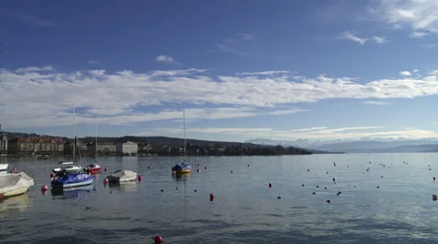 Lake of Zurich 動画素材 33986334