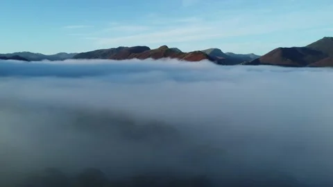 Lakeland view above clouds Stock Footage 218861497