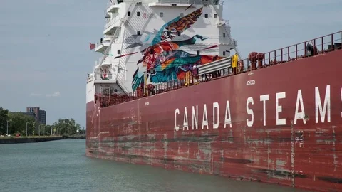 Laker in Canal_TL Stock-Footage 77143069