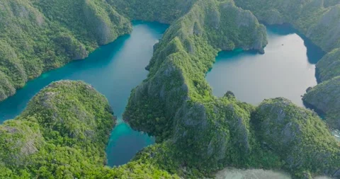 Lakes in Coron, Palawan. Philippines. Stock Footage 266580501