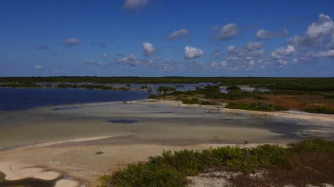 Lakes of Cozumel Stock Footage 129387139