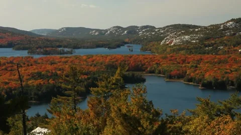 Lakes of Killarney in autumn Stock Footage 12327549