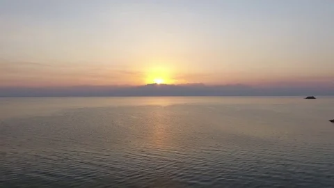 Lakes sunrise Video stock 77615323