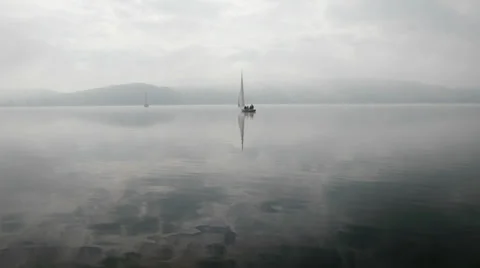 Lakescape at dawn Stock Footage 31453372