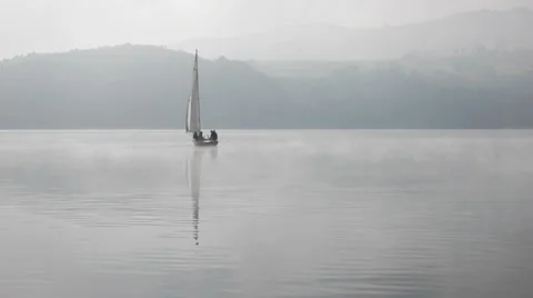 Lakescape at dawn Stock Footage 31453772