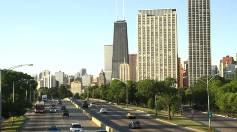 Lakeshore drive Traffic Video stock 35054312