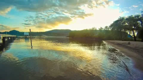 Lakeshore Timelapse Stock Footage 11804202