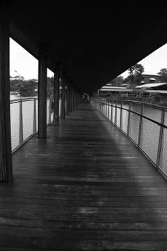 Lakeside Bridge 写真素材