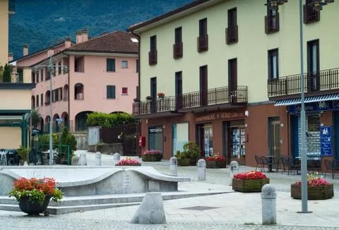 Lakeside Colico View Stock Photos