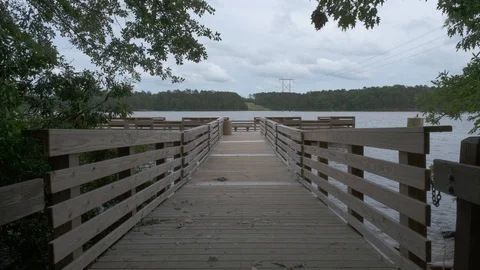 Lakeside Dock Stock Footage 108130981