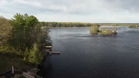 Lakeside Flyover Video stock 234089231