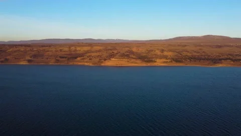 Lakeside Highway At The Sunset Stock Footage 168951468
