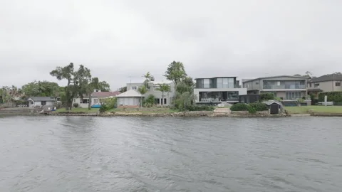 Lakeside Homes Stock Footage 329107792