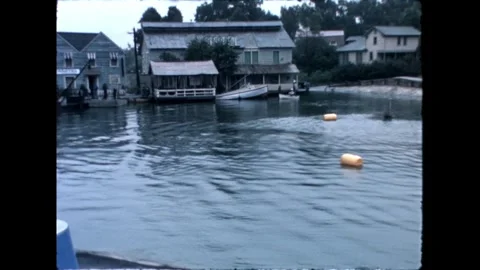 Lakeside houses Stock Footage 276289645