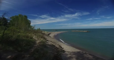 Lakeside Lighthouse  Stock Footage 56263213