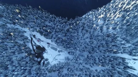 Lakeside Mine Extreme High Angle Drone Shot Stock Footage 146612933