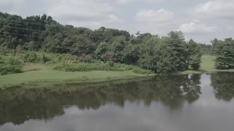 Lakeside Pan Stock Footage 247311916