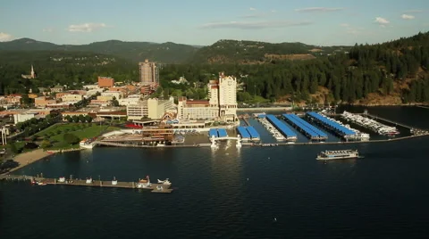 Lakeside Resort Stock Footage 49401394