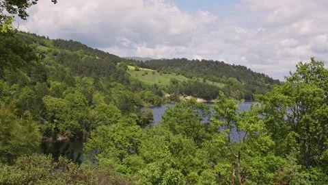 Lakeside Rural View Stock Footage 283855243
