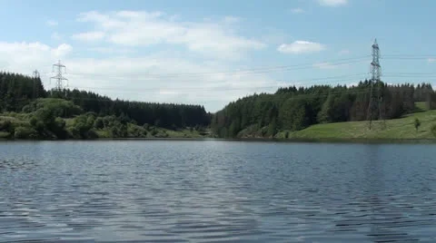 Lakeside in Summer Stock Footage 25423209